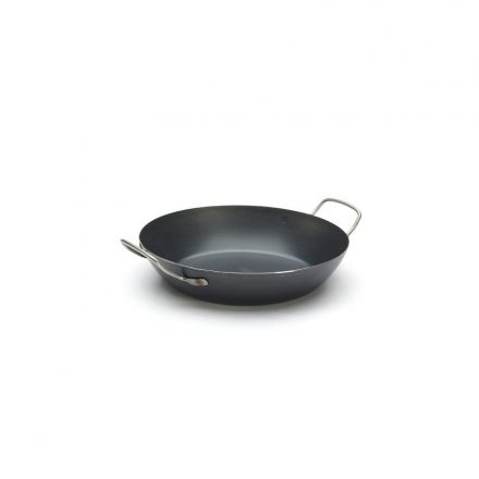 Paella vasserpenyő, 20 cm, La Lyonnaise, kékacél, de Buyer