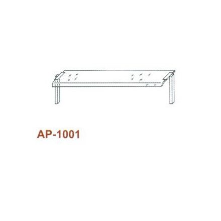 Egysoros átadó hajlított üveggel 1200 mm-es pulthoz AP-1001 1200