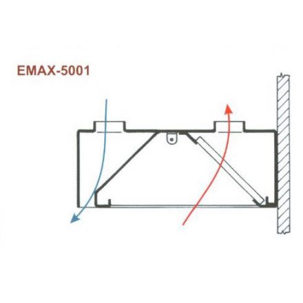 Fali elszívóernyő levegőbefúvással, Emax-5001