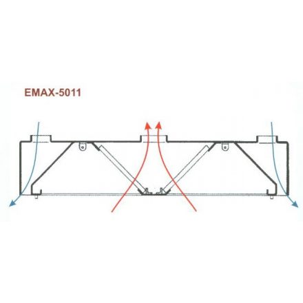 Elszívóernyő sziget, levegőbefúvással Emax-5011, 2000×2400×400