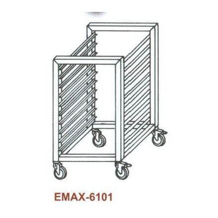 Tepsitartó állvány Emax-6101 KR 7×GN 2/1 600×660×760