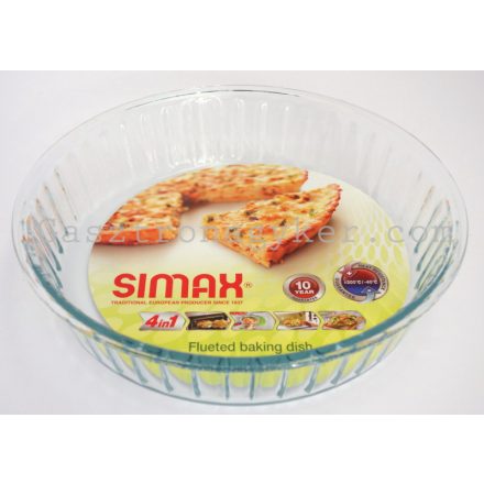 Simax hőálló jénaitál 26 cm kerek felfújtakhoz