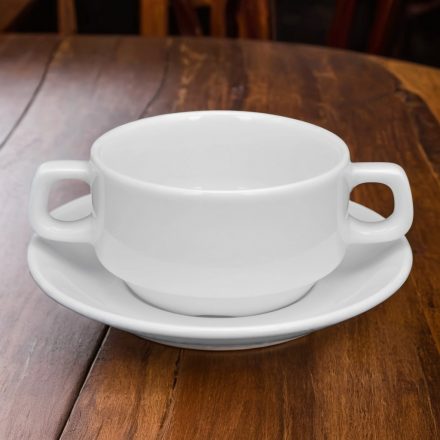 Kaszub leveses csésze+alj 16 cm 320 ml, porcelán