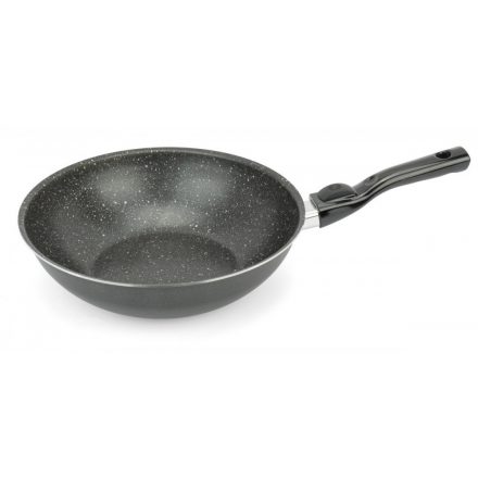 Bio Stone wok, levehető nyelű 28 cm